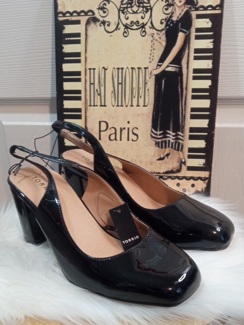 TORRID SLING BACK BLOCK HEELS